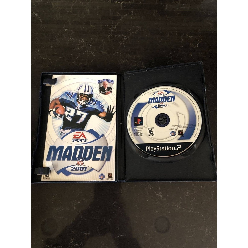 Madden 2001 Football PLAYSTATION 2 (PS2) Sports (Video Game) With Manual‎
